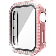 Nemo Ohišje za APPLE WATCH 4 / 5 / 6 / SE (40MM) Diamond Bumper pink