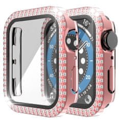 Nemo Ohišje za APPLE WATCH 4 / 5 / 6 / SE (40MM) Diamond Bumper pink