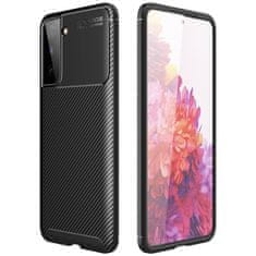 Nemo SAMSUNG GALAXY S21 Oklepni etui Odporen na udarce Carbon Fiber črn