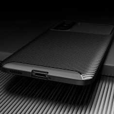 Nemo SAMSUNG GALAXY S21 Oklepni etui Odporen na udarce Carbon Fiber črn