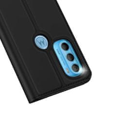 Dux Ducis MOTOROLA MOTO G71 4G / 5G Ohišje z Eco Leather Flap Dux Ducis Skin Leather črno