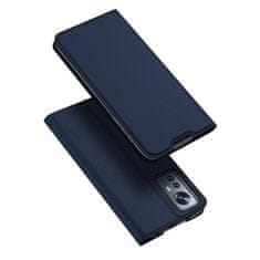 Dux Ducis XIAOMI 12 LITE etui z zavihkom iz eko usnja Dux Ducis Skin Leather navy blue