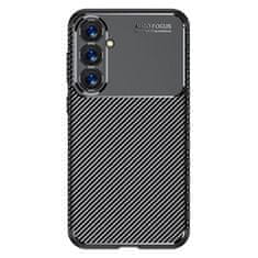 Nexeri SAMSUNG GALAXY S23 FE Oklepni etui Odporen na udarce Nexeri Carbon Fiber black