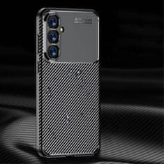 Nexeri SAMSUNG GALAXY S23 FE Oklepni etui Odporen na udarce Nexeri Carbon Fiber black