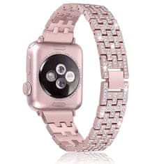 Nemo Trak za APPLE WATCH 4 / 5 / 6 / 7 / 8 / SE (38 / 40 / 41 MM) Diamond Bumper pink