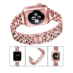 Nemo Trak za APPLE WATCH 4 / 5 / 6 / 7 / 8 / SE (38 / 40 / 41 MM) Diamond Bumper pink