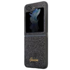 Guess Originalni SAMSUNG GALAXY Z FLIP 5 Guess Hardcase Glitter Script (GUHCZF5HGGSHK) black