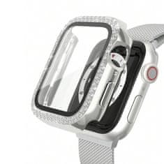 Nemo Ohišje za APPLE WATCH 4 / 5 / 6 / SE (40MM) Diamond Bumper silver