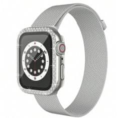 Nemo Ohišje za APPLE WATCH 4 / 5 / 6 / SE (40MM) Diamond Bumper silver