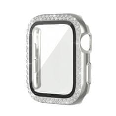 Nemo Ohišje za APPLE WATCH 4 / 5 / 6 / SE (40MM) Diamond Bumper silver