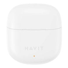 Havit Havit TW976 Brezžične slušalke za ušesa Bluetooth 5.3, bele barve