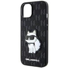 Karl Lagerfeld Originalni IPHONE 14 PLUS Karl Lagerfeld Hardcase Saffiano Monogram Choupette (KLHCP14MSAKHPCK) black