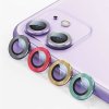 Kaljeno steklo za IPHONE 11 PRO MAX USAMS Camera Lens Glass Metal Ring silver