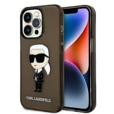 Karl Lagerfeld Oryginalne Etui IPHONE 14 PRO Karl Lagerfeld Hardcase Ikonik Karl Lagerfeld (KLHCP14LHNIKTCK) czarne