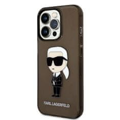 Karl Lagerfeld Oryginalne Etui IPHONE 14 PRO Karl Lagerfeld Hardcase Ikonik Karl Lagerfeld (KLHCP14LHNIKTCK) czarne