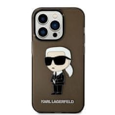 Karl Lagerfeld Oryginalne Etui IPHONE 14 PRO Karl Lagerfeld Hardcase Ikonik Karl Lagerfeld (KLHCP14LHNIKTCK) czarne