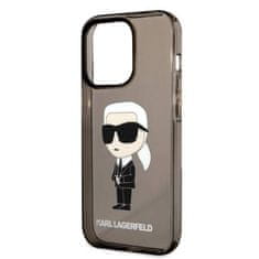 Karl Lagerfeld Oryginalne Etui IPHONE 14 PRO Karl Lagerfeld Hardcase Ikonik Karl Lagerfeld (KLHCP14LHNIKTCK) czarne