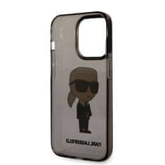 Karl Lagerfeld Oryginalne Etui IPHONE 14 PRO Karl Lagerfeld Hardcase Ikonik Karl Lagerfeld (KLHCP14LHNIKTCK) czarne