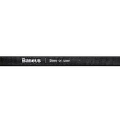 BASEUS Taśma rzepowa, organizer kabli Baseus Colourful Circle Velcro Straps 1m (czarny)