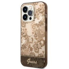 Guess Oryginalne Etui IPHONE 14 PRO MAX Guess Hardcase Porcelain Collection złote