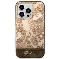 Guess Oryginalne Etui IPHONE 14 PRO MAX Guess Hardcase Porcelain Collection złote