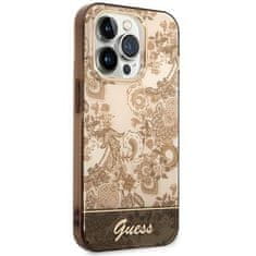 Guess Oryginalne Etui IPHONE 14 PRO MAX Guess Hardcase Porcelain Collection złote