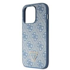 Guess Originalni Applov telefon IPHONE 15 PRO Guess Hardcase Crossbody 4G Metal Logo (GUHCP15LP4TDSCPB) modra