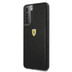 Ferrari Oryginalne Etui SAMSUNG GALAXY S21+ Ferrari Hardcase On Track Perforated (FESPEHCS21MBK) czarne