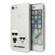 Karl Lagerfeld Oryginalne Etui IPHONE SE 2022 / SE 2020 / 7 / 8 Karl Lagerfeld Hardcase Karl&Choupette (KLHCI8CKTR) transparentne