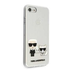 Karl Lagerfeld Oryginalne Etui IPHONE SE 2022 / SE 2020 / 7 / 8 Karl Lagerfeld Hardcase Karl&Choupette (KLHCI8CKTR) transparentne