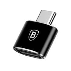 BASEUS Adapter Baseus USB do USB Type-C 2,4A (czarny)