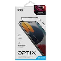 UNIQ Szkło Hartowane 5D IPHONE 14 UNIQ Optix Vivid z Aplikatorem