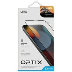 UNIQ Szkło Hartowane 5D IPHONE 14 UNIQ Optix Matte Matowe Szkło z Aplikatorem