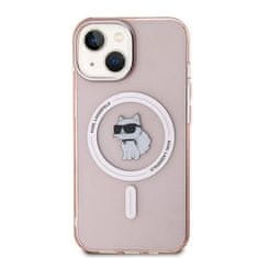 Karl Lagerfeld Oryginalne Etui IPHONE 12 / 12 PRO Karl Lagerfeld Hardcase IML Choupette MagSafe (KLHMP12MHFCCNOP) różowe