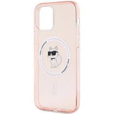 Karl Lagerfeld Oryginalne Etui IPHONE 12 / 12 PRO Karl Lagerfeld Hardcase IML Choupette MagSafe (KLHMP12MHFCCNOP) różowe