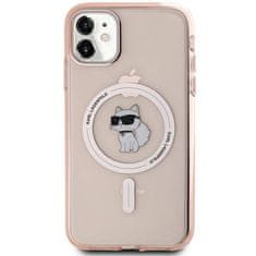 Karl Lagerfeld Oryginalne Etui IPHONE 11 / XR Karl Lagerfeld Hardcase IML Choupette MagSafe (KLHMN61HFCCNOP) różowe