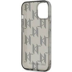 Karl Lagerfeld Oryginalne Etui IPHONE 13 / 14 / 15 Karl Lagerfeld Hardcase IML Mono KL Pattern & Cord (KLHCP15SHKDPNSK) czarne