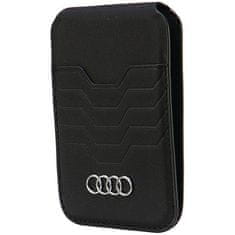 Audi Portfel MagSafe na Karty IPHONE Z MAGSAFE Audi Leather Wallet Card Slot Stand MagSafe (Leather) czarne