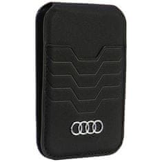 Audi Portfel MagSafe na Karty IPHONE Z MAGSAFE Audi Leather Wallet Card Slot Stand MagSafe (Leather) czarne