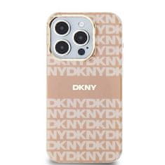 DKNY Oryginalne Etui IPHONE 13 PRO MAX DKNY Hardcase IML Mono & Stripe MagSafe (DKHMP13XHRHSEP) różowe