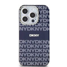 DKNY Oryginalne Etui APPLE IPHONE 15 PRO MAX DKNY Hardcase IML Mono & Stripe MagSafe (DKHMP15XHRHSEB) niebieskie