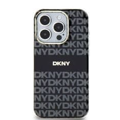 DKNY Oryginalne Etui IPHONE 13 / 14 / 15 DKNY Hardcase IML Mono & Stripe MagSafe (DKHMP15SHRHSEK) czarne