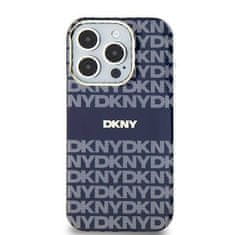 DKNY Oryginalne Etui IPHONE 13 / 14 / 15 DKNY Hardcase IML Mono & Stripe MagSafe (DKHMP15SHRHSEB) niebieskie