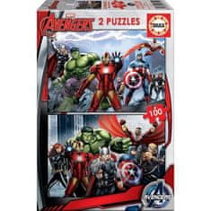 shumee EDUCA - Puzzle Avengers 2 x 100 kos