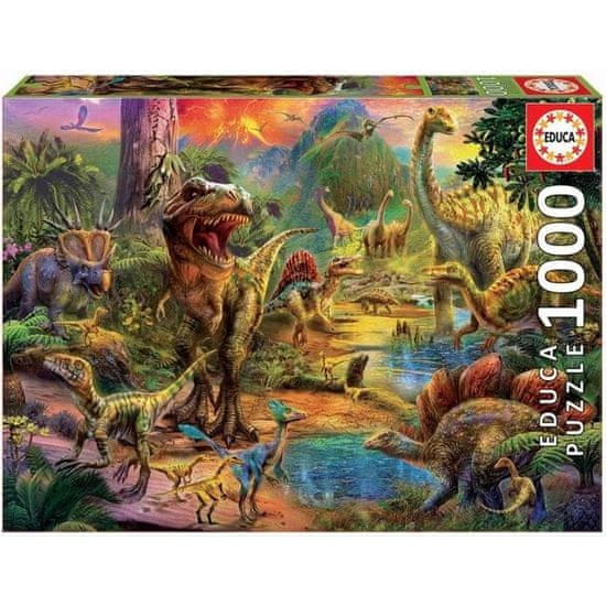 shumee EDUCA Puzzle 1000 kosov - Dežela dinozavrov