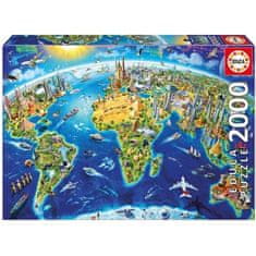 shumee EDUCA - Puzzle Simboli sveta 2000 kos