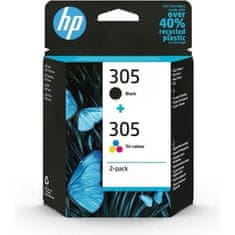 shumee HP 305 Tri-color Original Black Ink Cartridges 2-pack (6ZD17AE)