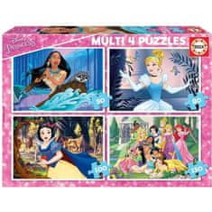 shumee DISNEY PRINCESKE 4 v 1 Multi Puzzles Disneyjeve princese