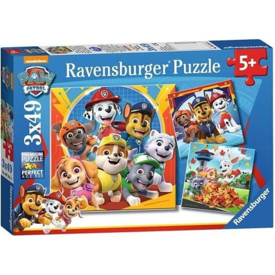 shumee Puzzle 3x49 kosov - Pripravljen na reševanje / Paw Patrol