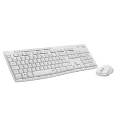 shumee Pack Keyboard Mouse - Brezžična - Logitech - MK295 - SilentTouch - Numerična tipkovnica - Francoska tipkovnica AZERTY - Bela